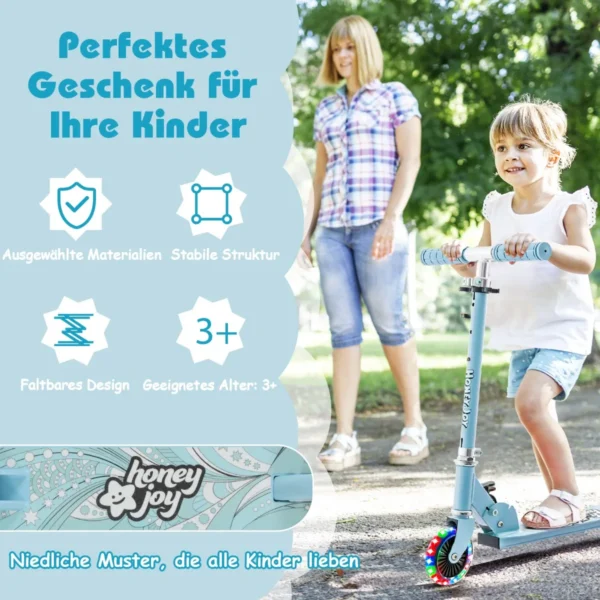 Paspirtukas 66x33x70cm., mėlynos spalvos