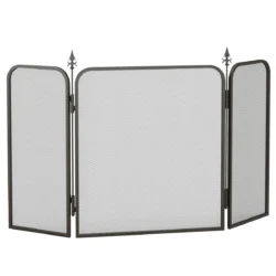 Židinio apsauga Homcom 96x1,3x56cm., juodos spalvos