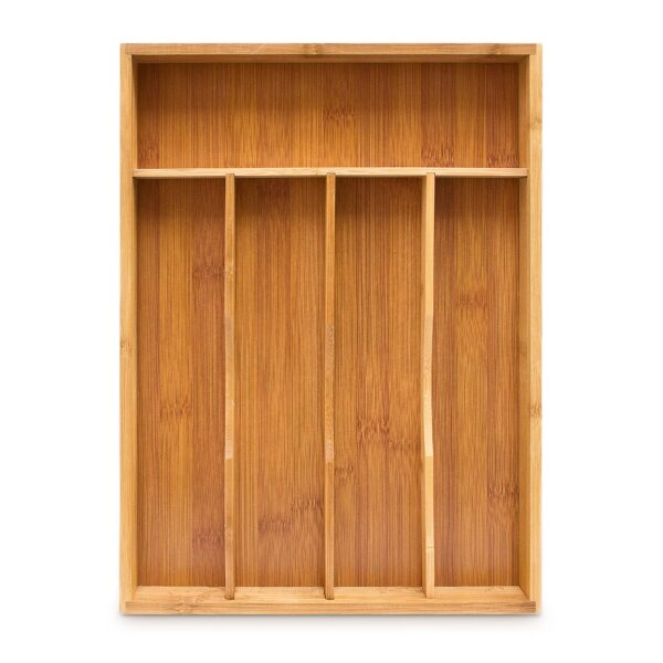 Stalo įrankių padėklas 4,5x25,5x34cm., šviesiai rudos spalvos