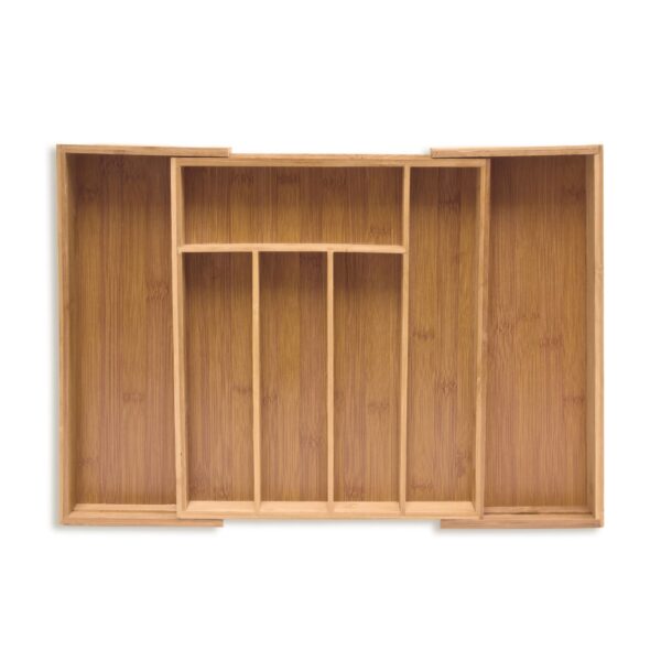 Stalo įrankių padėklas 6,5x25,5x35,5cm., šviesiai rudos spalvos