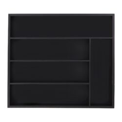 Stalo įrankių padėklas 5x34x30cm., juodos spalvos