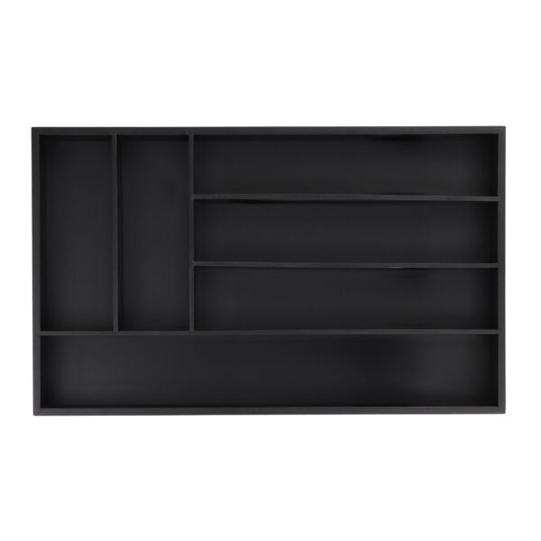 Stalo įrankių padėklas 5x46x28cm., juodos spalvos