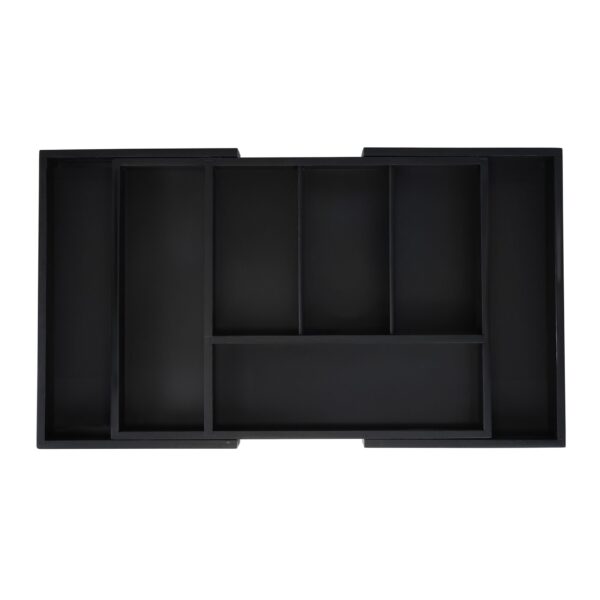 Stalo įrankių padėklas 5x37x28cm., juodos spalvos